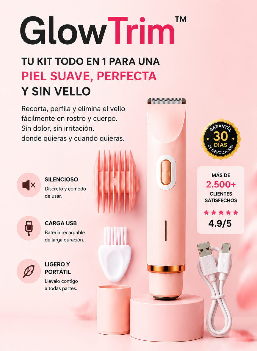 GlowTrim™ Depiladora femenina 2 en 1
