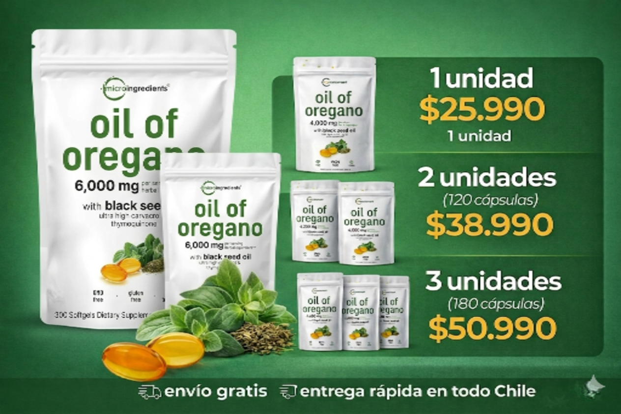 Microingrdients® ACEITE DE OREGANO 60 CÁPS.